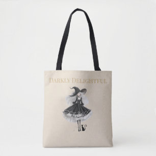 Bolso De Tela Oscuramente Delicioso – Edición Ligera Bruja & Gat