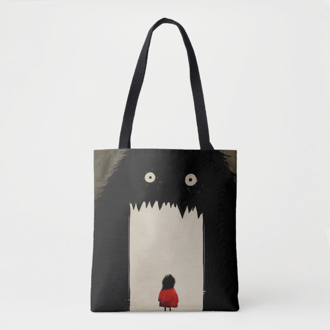 Bolso De Tela Oscurece al monstruo (Anverso)