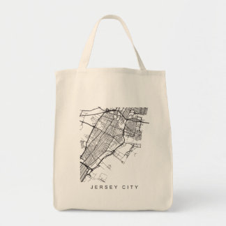 Bolso De Tela Oscuridad minimalista del mapa de calle de la