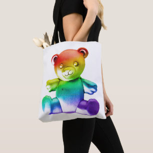 Bolso De Tela Osito de peluche de metal cepillado SlipperyJoe's 