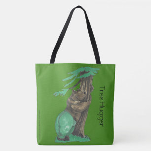 Bolso De Tela Oso Abrazando Árbol Lindo con Leggings Elegantes