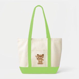 Bolso De Tela oso ahumado