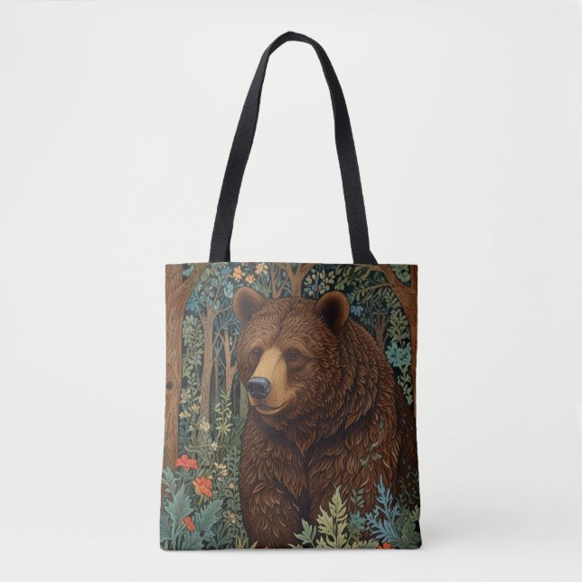 Bolso De Tela Oso castaño retro ruso (Anverso)