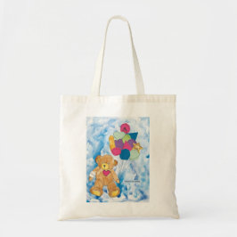 Bolso De Tela Oso con globos - Niños de arte para la CHOC