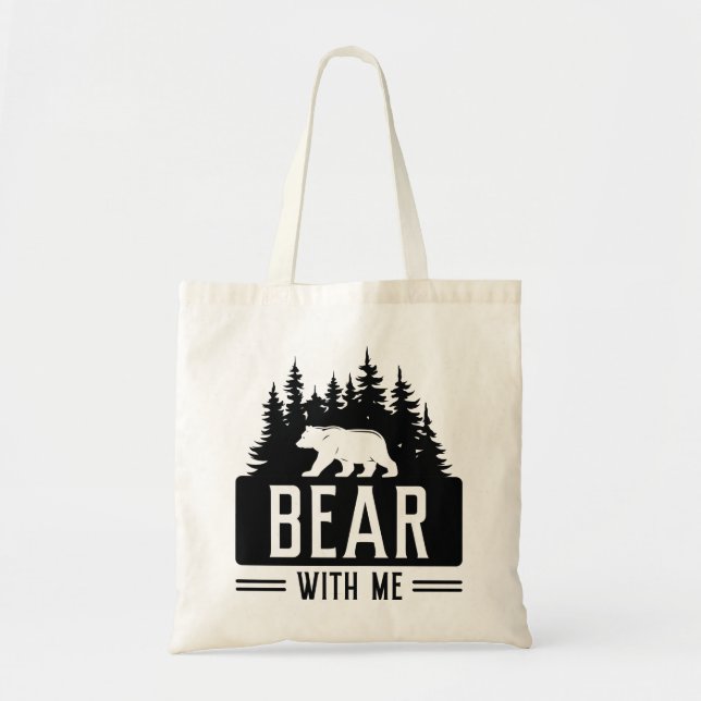 Bolso De Tela Oso Conmigo (Frente)