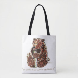 Bolso De Tela Oso contempla la hibernación