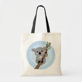 Bolso De Tela Oso Cuto de Koala - Gris Azul