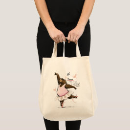 Bolso De Tela Oso de ballet divertido bailando como si nadie est