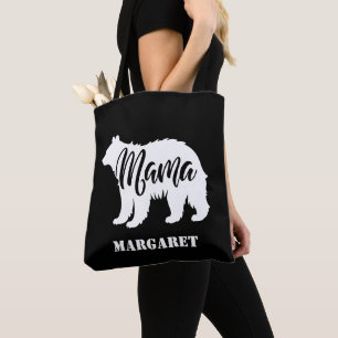 Bolso De Tela oso de mamá elegante personalizado