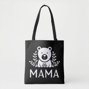 Bolso De Tela oso de mamá elegante personalizado