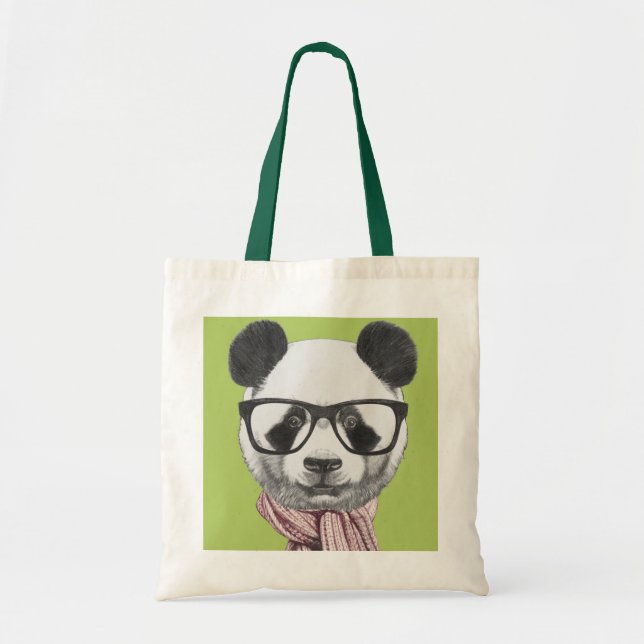 Bolso De Tela Oso de panda listo del invierno (Frente)