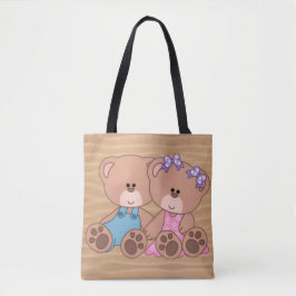 Bolso De Tela Oso de peluche corazón de amor
