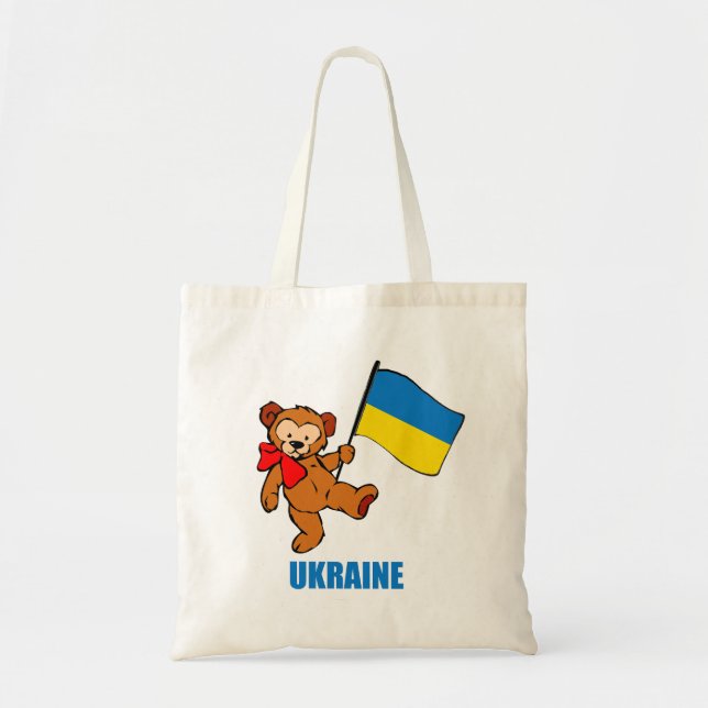 Bolso De Tela Oso de peluche de Ucrania (Frente)