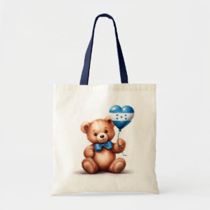 Bolso De Tela oso de peluche y globo con la bandera hondureña.