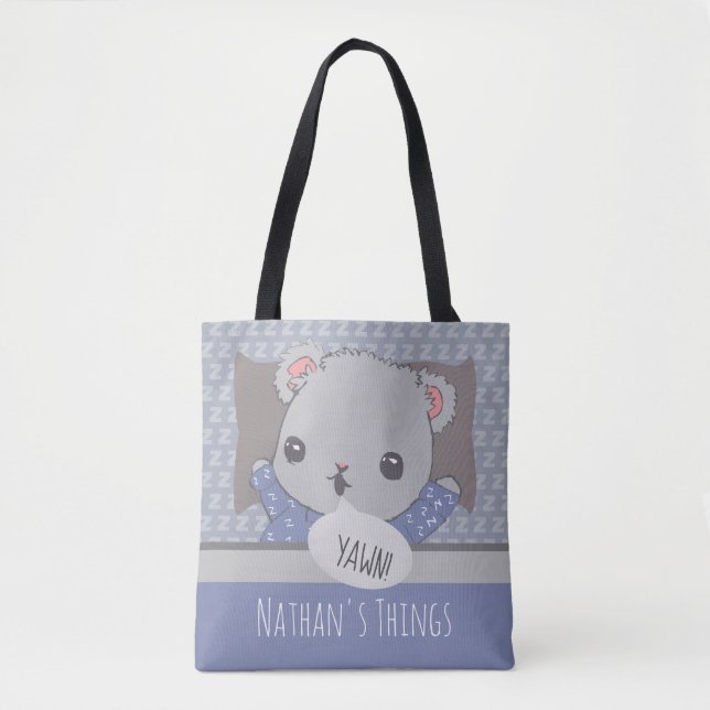 Bolso De Tela Oso de Teddy Teddy personalizado (Anverso)