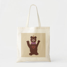 Bolso De Tela Oso de Tote de presupuesto