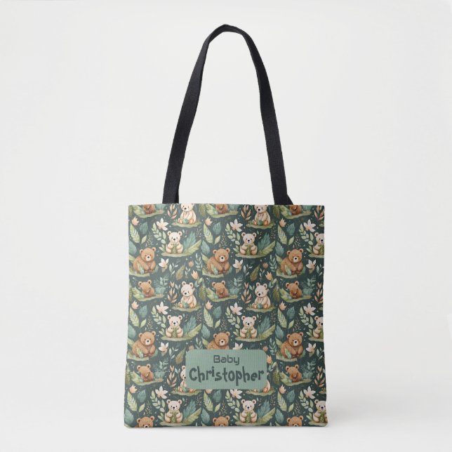 Bolso De Tela Oso del bosque (Anverso)