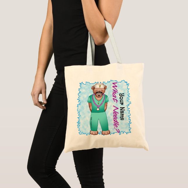 Bolso De Tela Oso Enfermero (Anverso (producto))
