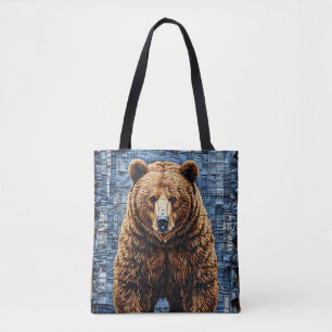 Bolso De Tela Oso grizzly