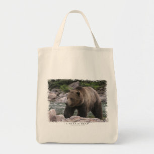 Bolso De Tela Oso Grizzly - Pasteles