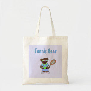 Bolso De Tela Oso Jugando Tenis