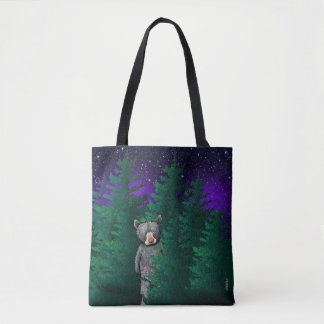 Bolso De Tela Oso negro de KiniArt