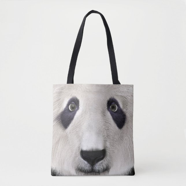 Bolso De Tela Oso Panda (Anverso)