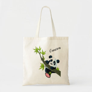 Bolso De Tela Oso Panda