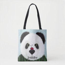 Bolso De Tela Oso Panda Adorable