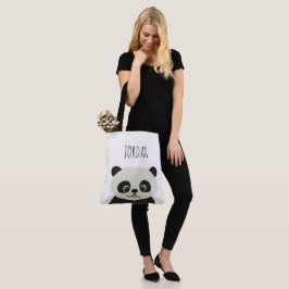 Bolso De Tela Oso panda de ilustracion lindo y personalizado