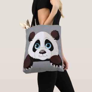 Bolso De Tela Oso Panda Lindo