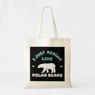 Bolso De Tela Oso polar