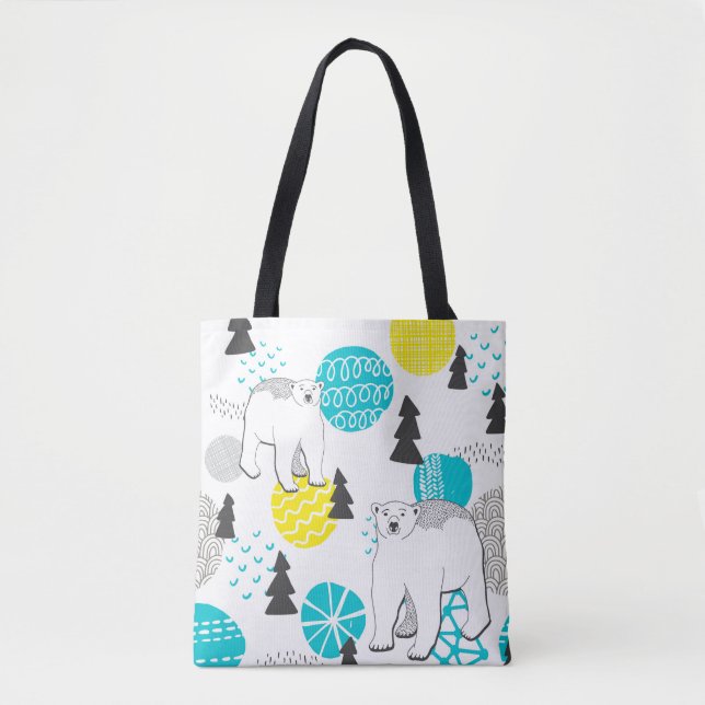 Bolso De Tela Oso polar (Anverso)