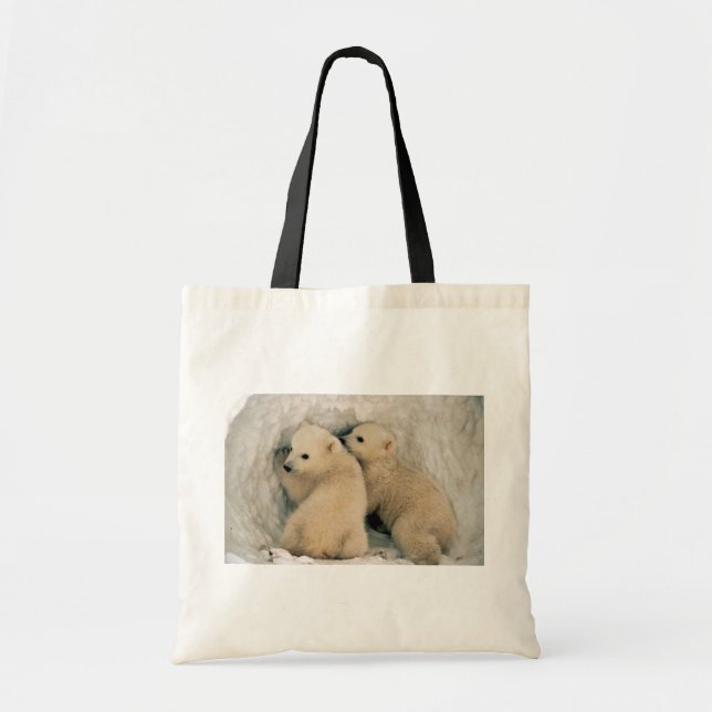 Bolso De Tela Oso polar (Frente)