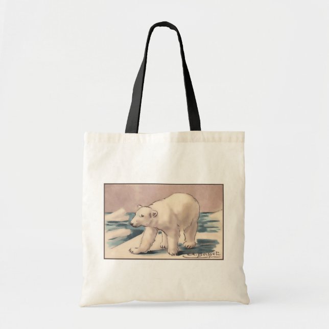 Bolso De Tela Oso polar (Frente)