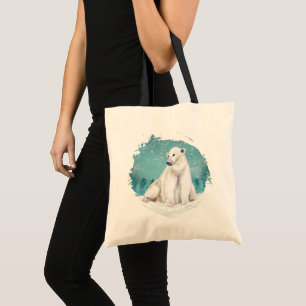 Bolso De Tela Oso Polar Ártico