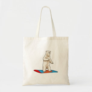 Bolso De Tela Oso polar como snowboard con Snowboard
