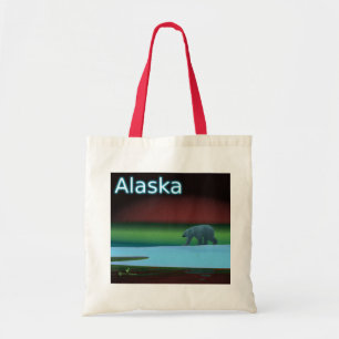 Bolso De Tela Oso Polar de Luces Polares