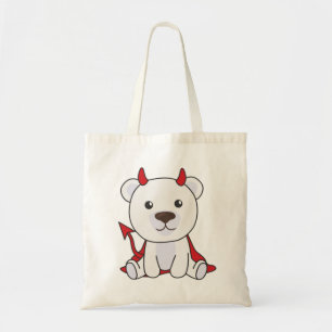 Bolso De Tela Oso Polar Halloween Niños malvados brujos Tote