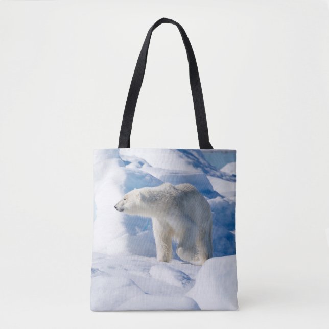 Bolso De Tela Oso polar macho joven (Anverso)