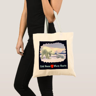 Bolso De Tela Oso Polar - Mama Nose Best