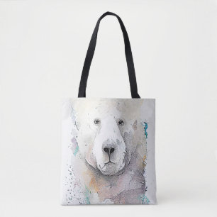 Bolso De Tela Oso Polar Naturaleza animal salvaje