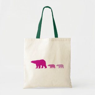 Bolso De Tela Oso Polar Púrpura