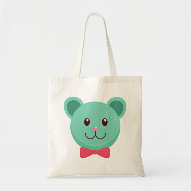 Bolso De Tela oso sonriente (Frente)