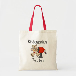 Bolso De Tela Oso y maestro de jardín de infancia de los