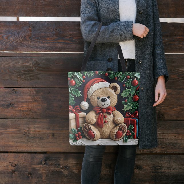 Bolso De Tela Oso y presentes de los navidades (Subido por el creador)