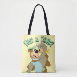 Bolso De Tela Oso Yogi Cargando Cindy Bear