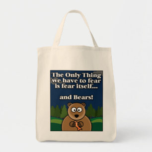 Bolso De Tela Osos de miedo