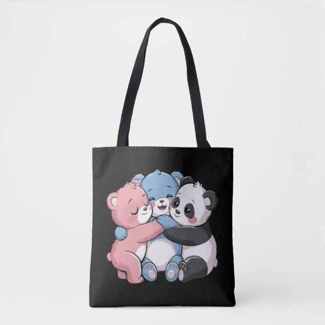 Bolso De Tela Osos de peluche con panda (Anverso)
