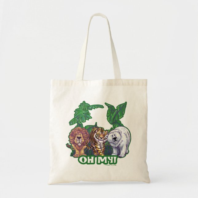 Bolso De Tela Osos de tigres de leones Oh Mi (Frente)
